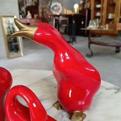 Conjunto figuras 3 patos de cerámica - Imagen 2