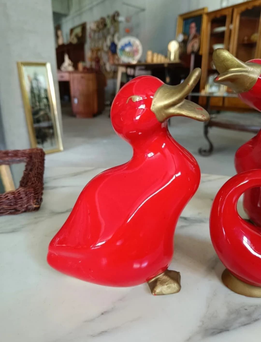 Conjunto figuras 3 patos de cerámica - Imagen 3