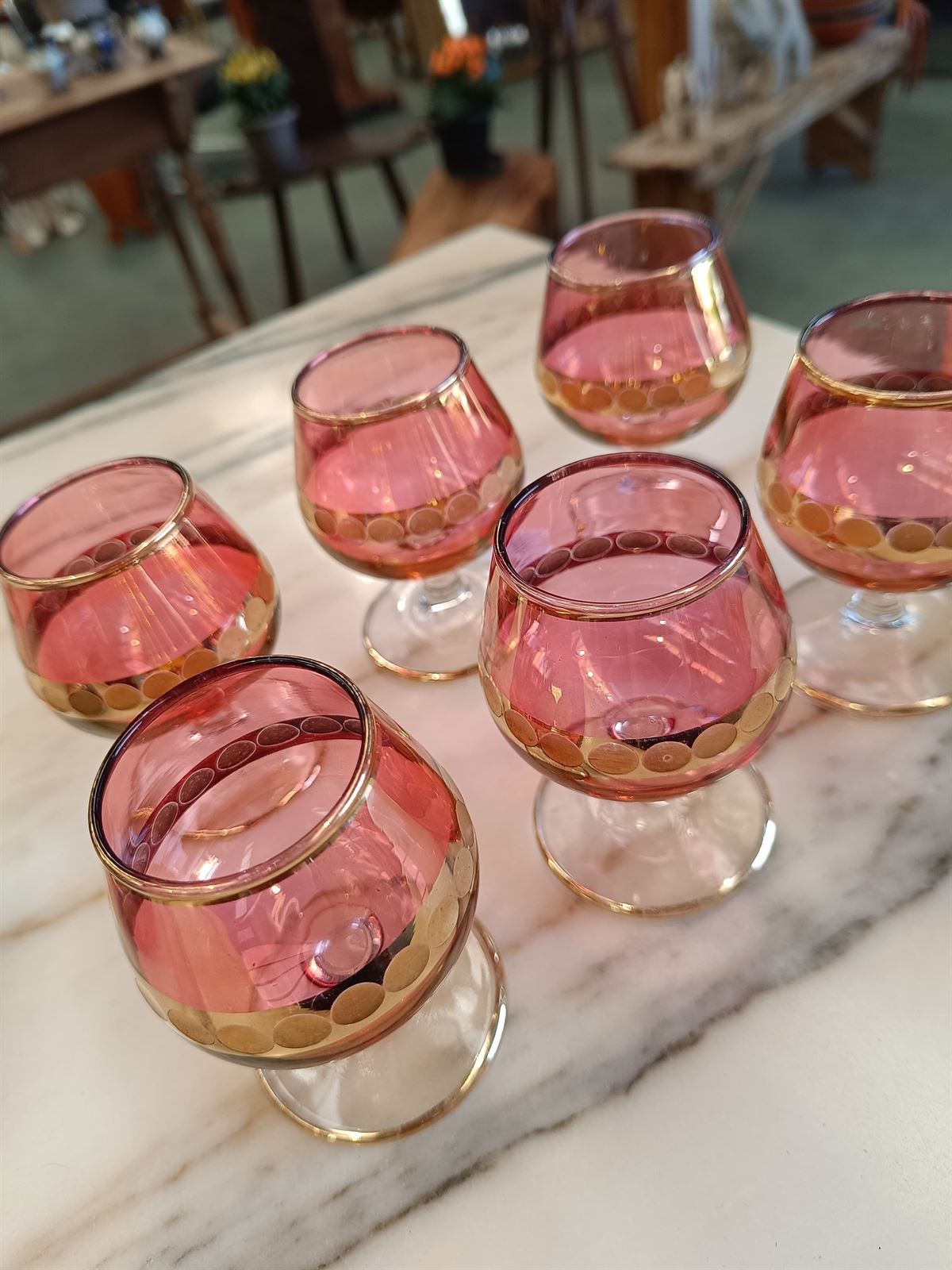 Copas de coñac rosas Finelsa - Imagen 3