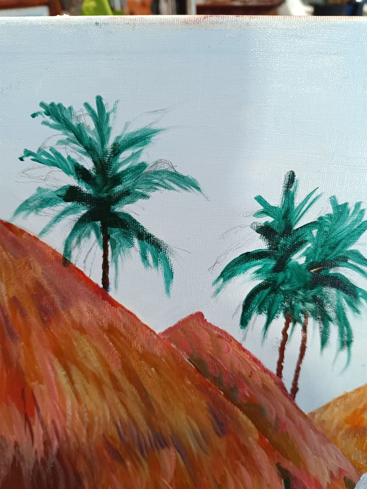 Cuadro pintura óleo tropical - Imagen 5