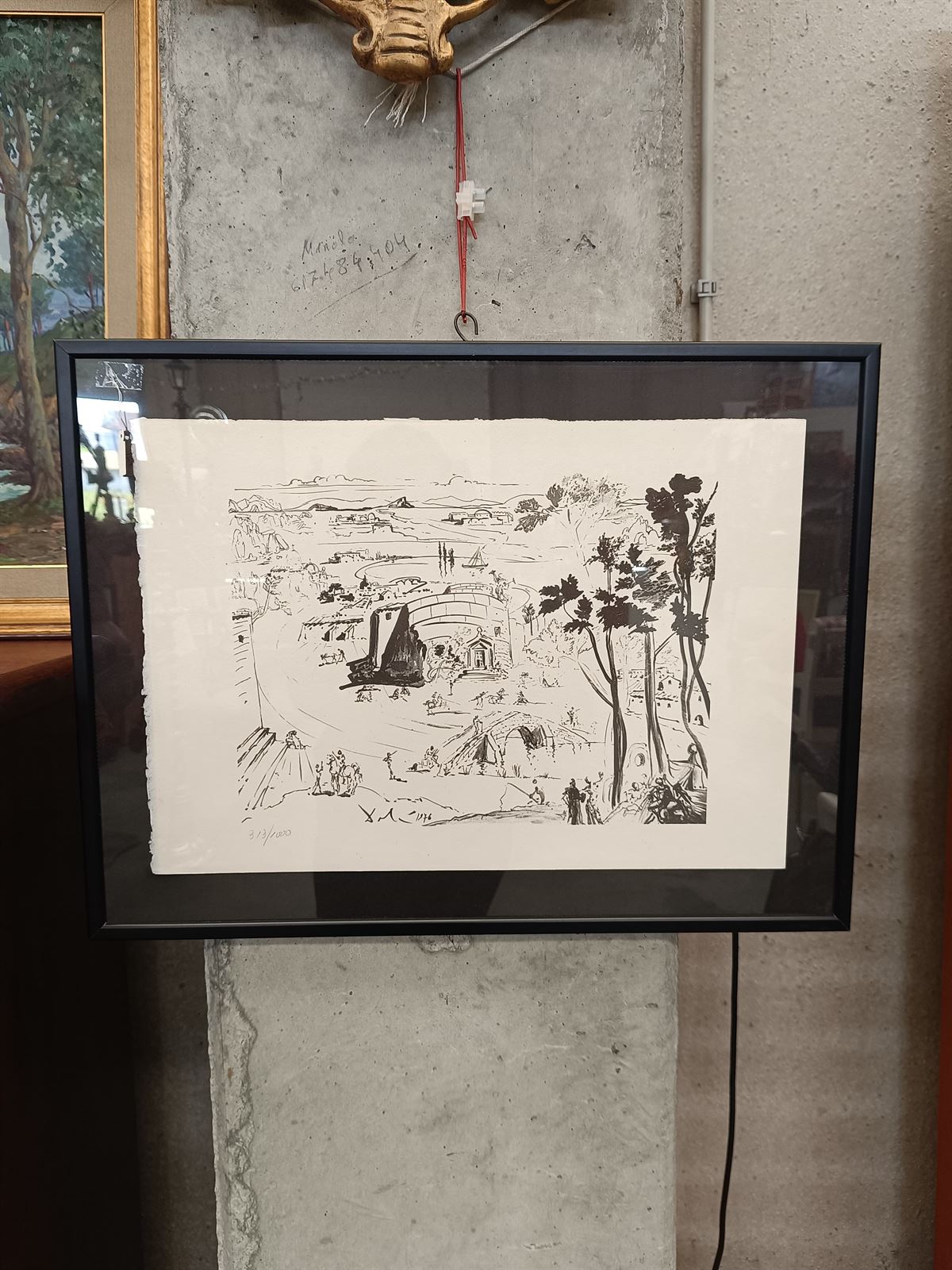 Cuadro reproducción Salvador Dalí Paisaje - Imagen 1