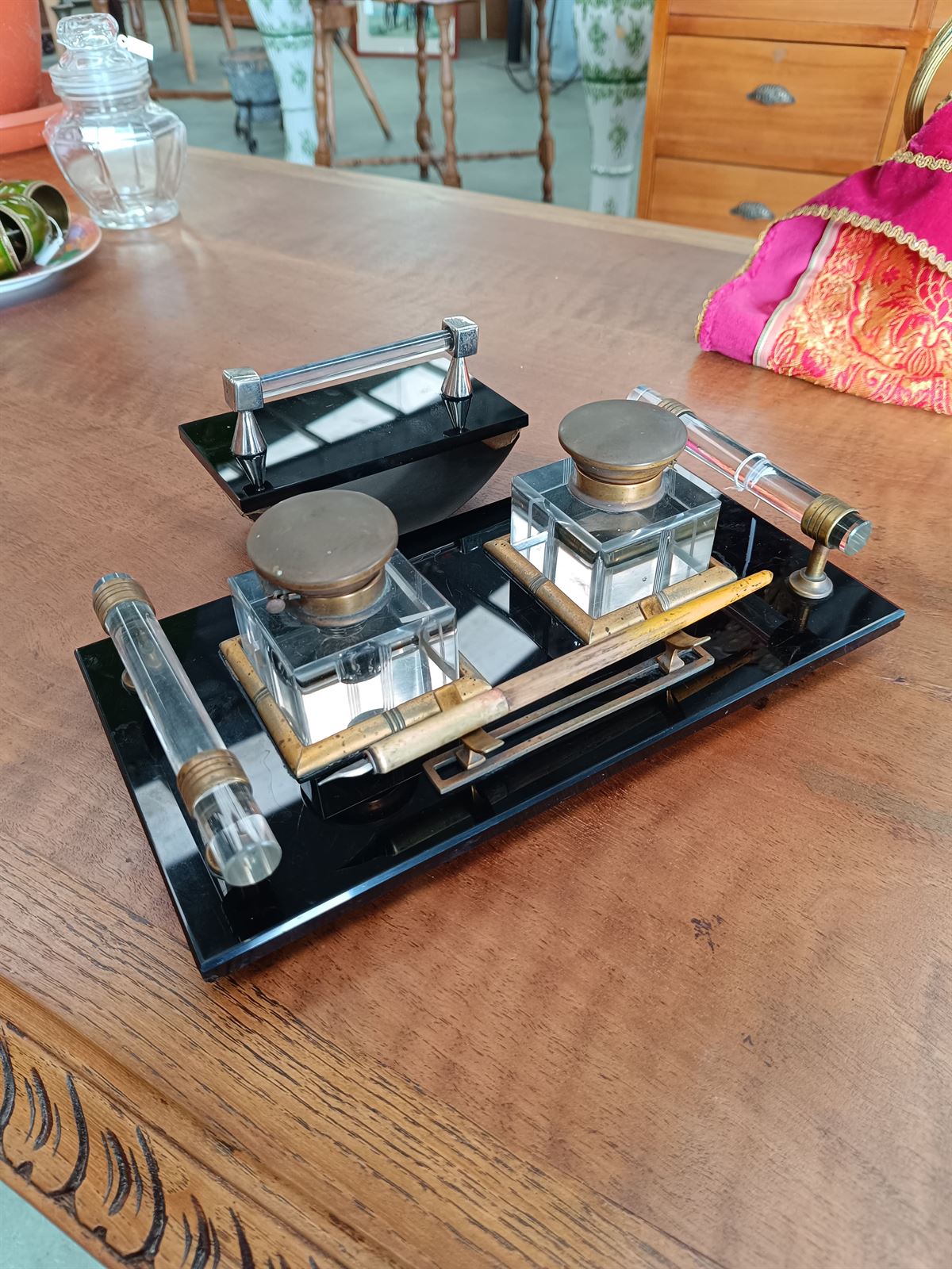 Escribanía Art Deco de escritorio - Imagen 1