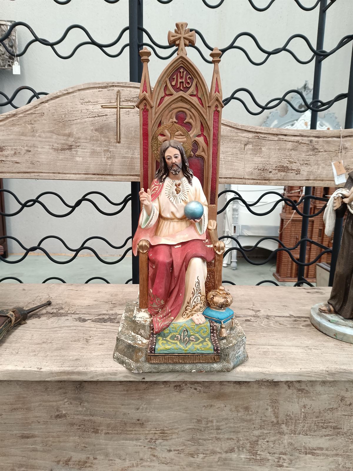 Escultura Cristo Sagrado Corazón - Imagen 1