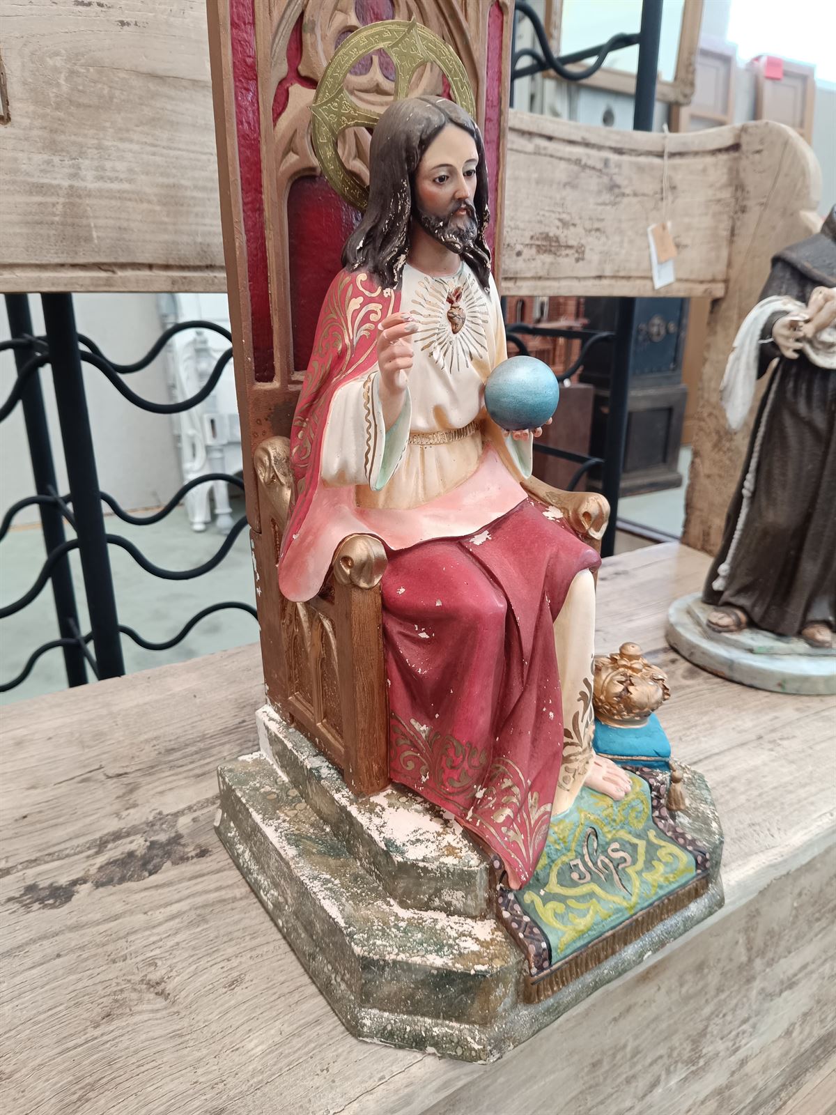 Escultura Cristo Sagrado Corazón - Imagen 2