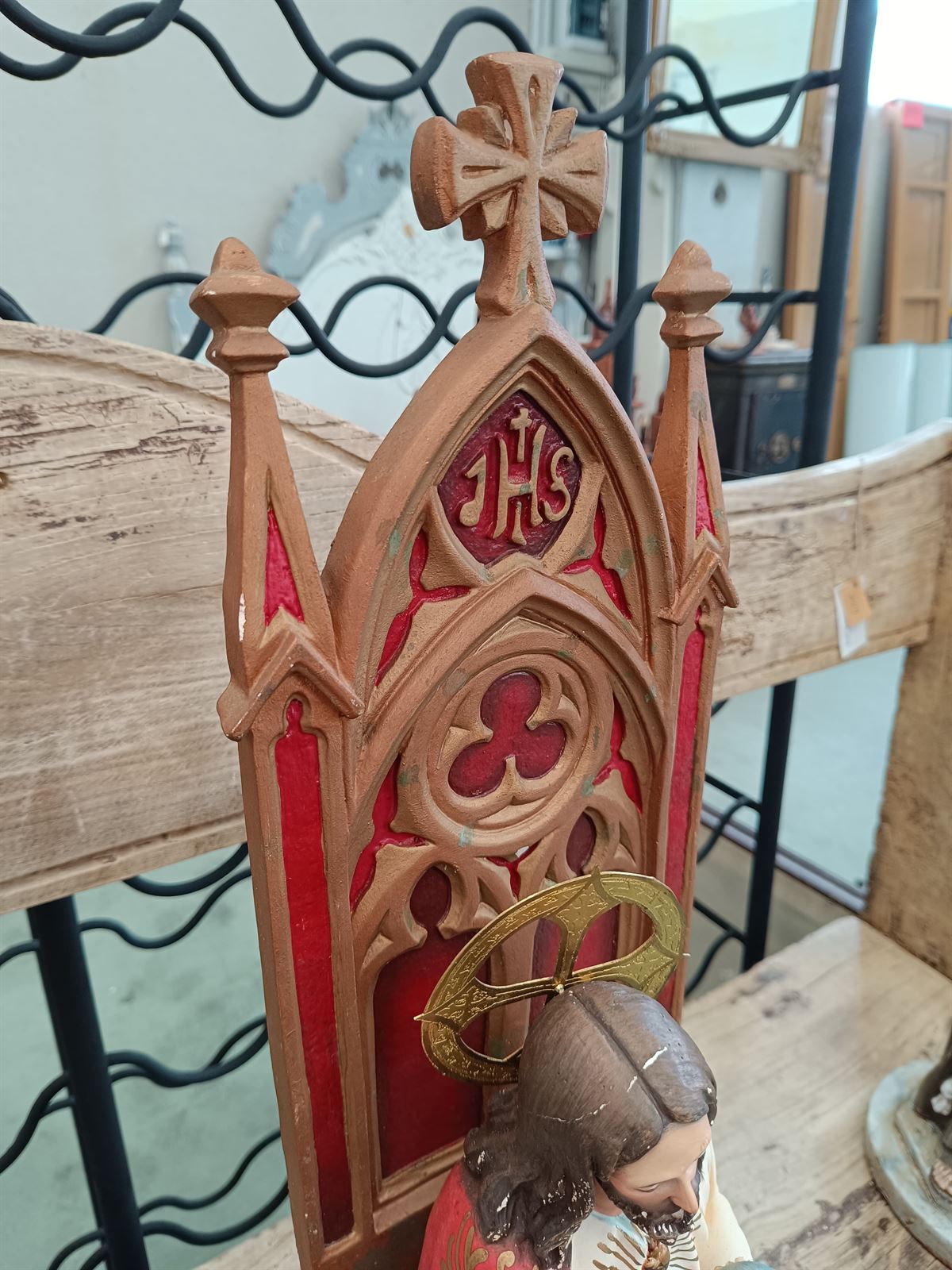 Escultura Cristo Sagrado Corazón - Imagen 6