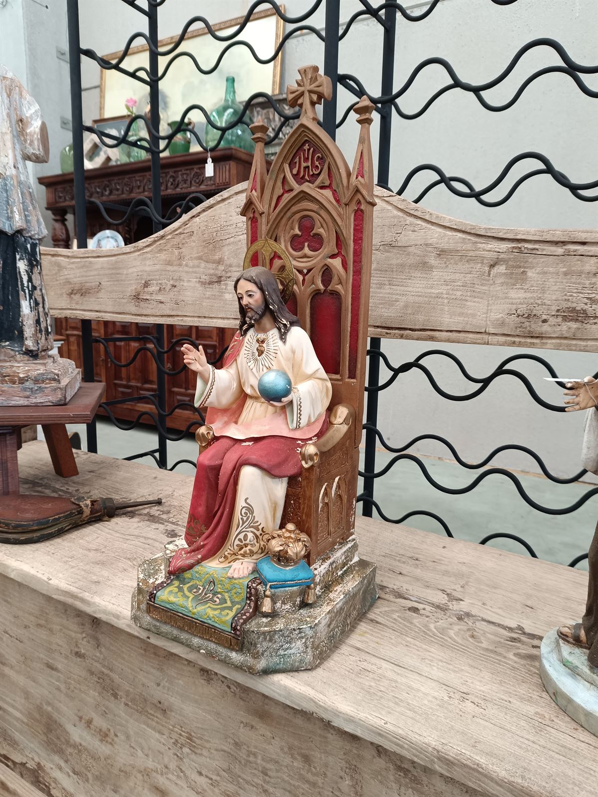 Escultura Cristo Sagrado Corazón - Imagen 10