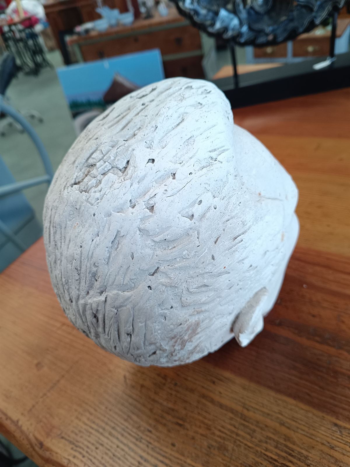 Escultura de cabeza masculina - Imagen 6