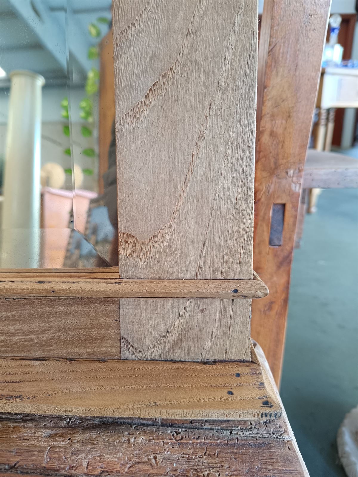 Espejo en madera de roble S.XX - Imagen 4