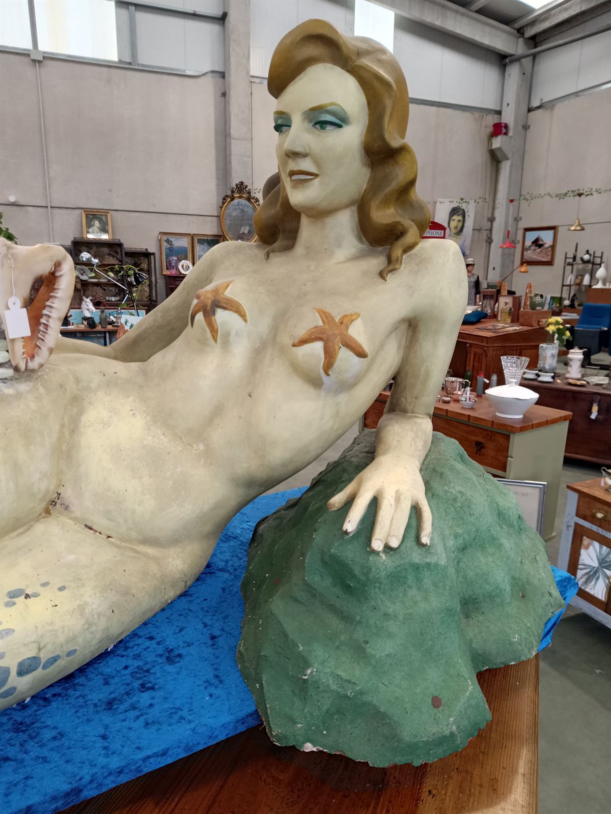 Estatua sirena de fibra de vidrio - Imagen 3