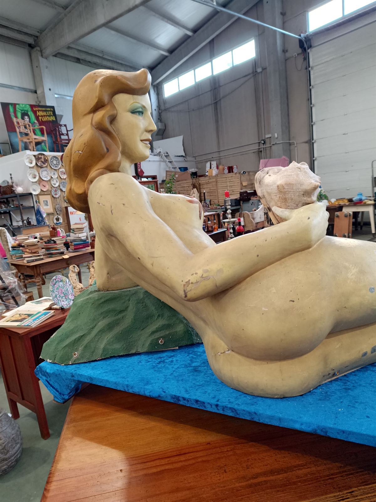 Estatua sirena de fibra de vidrio - Imagen 7