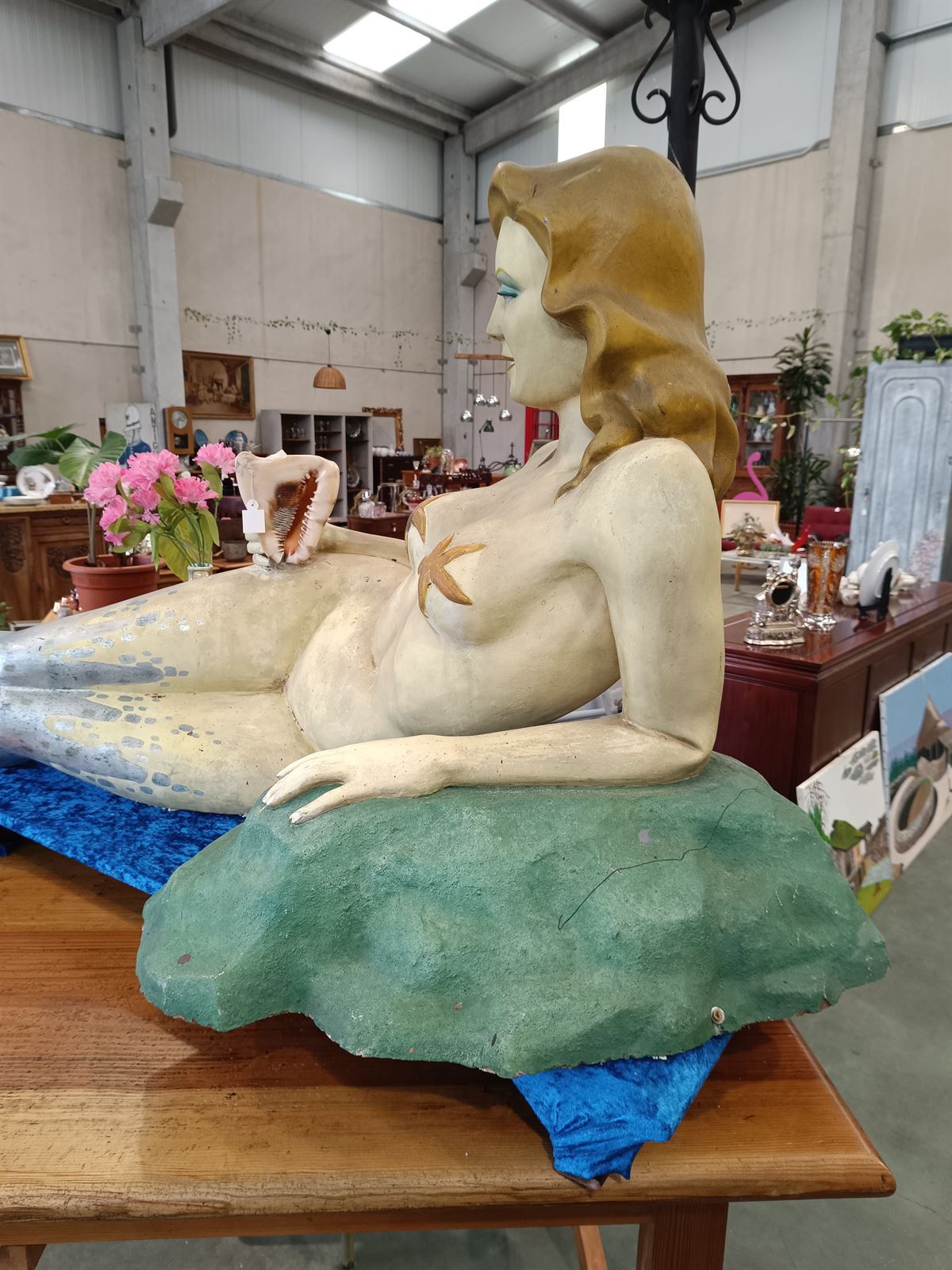 Estatua sirena de fibra de vidrio - Imagen 8