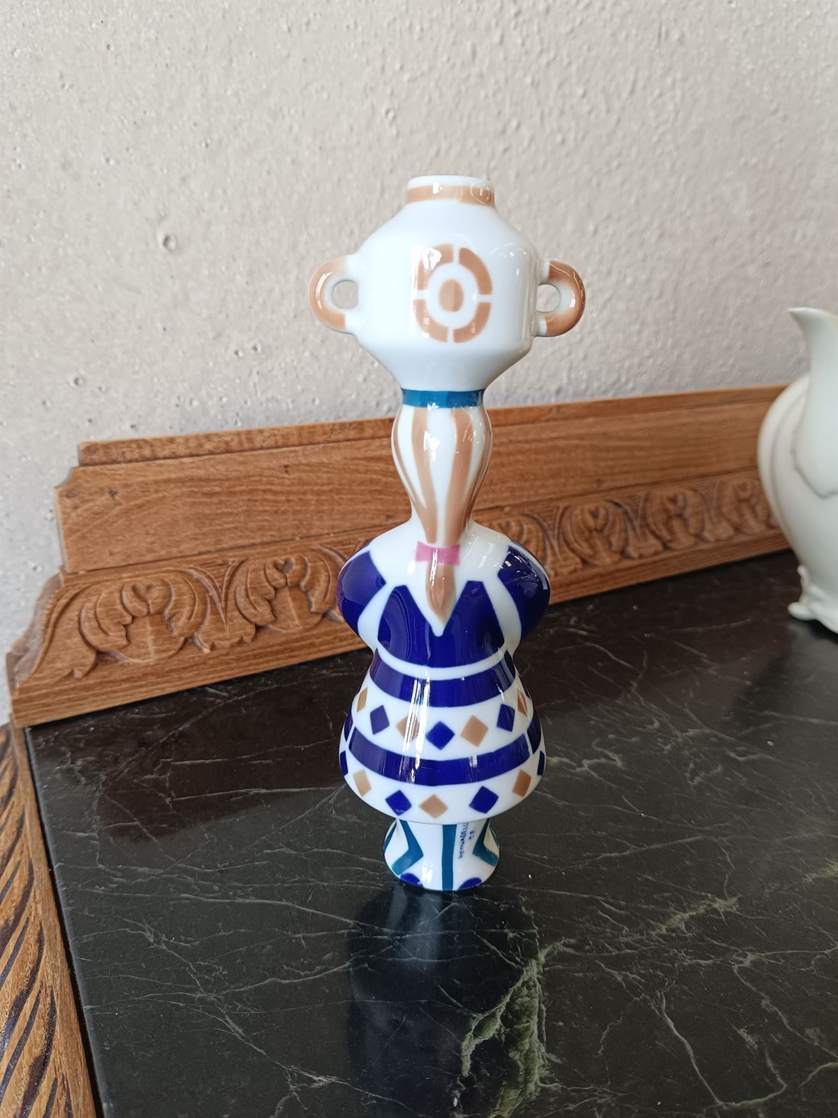 Figura "A Leiteira" porcelana de Sargadelos - Imagen 5