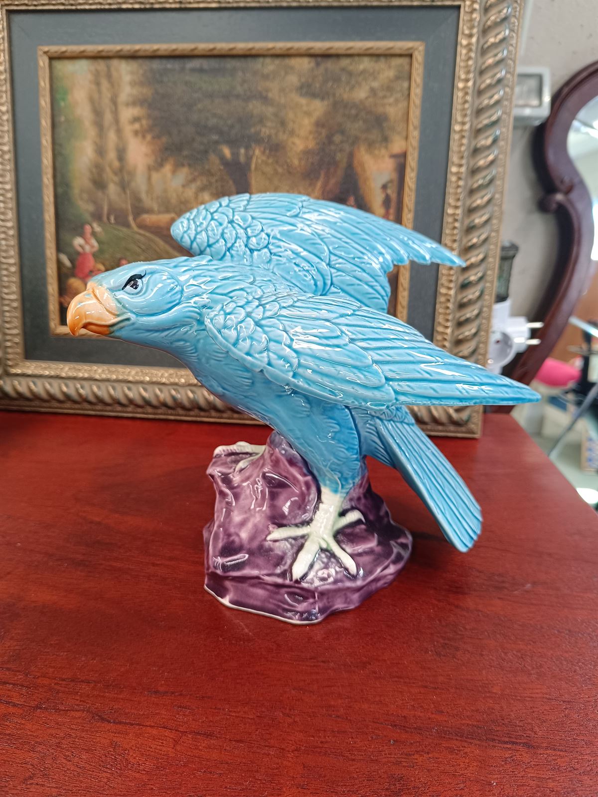 Figura águila cerámica Manises - Imagen 1