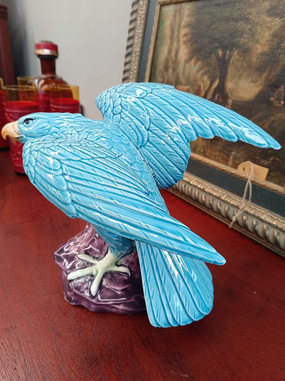 Figura águila cerámica Manises - Imagen 4