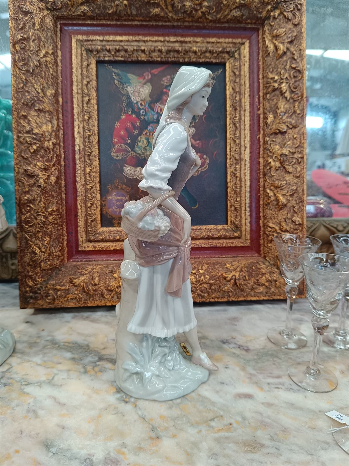 Figura campesina Lladró de porcelana - Imagen 5