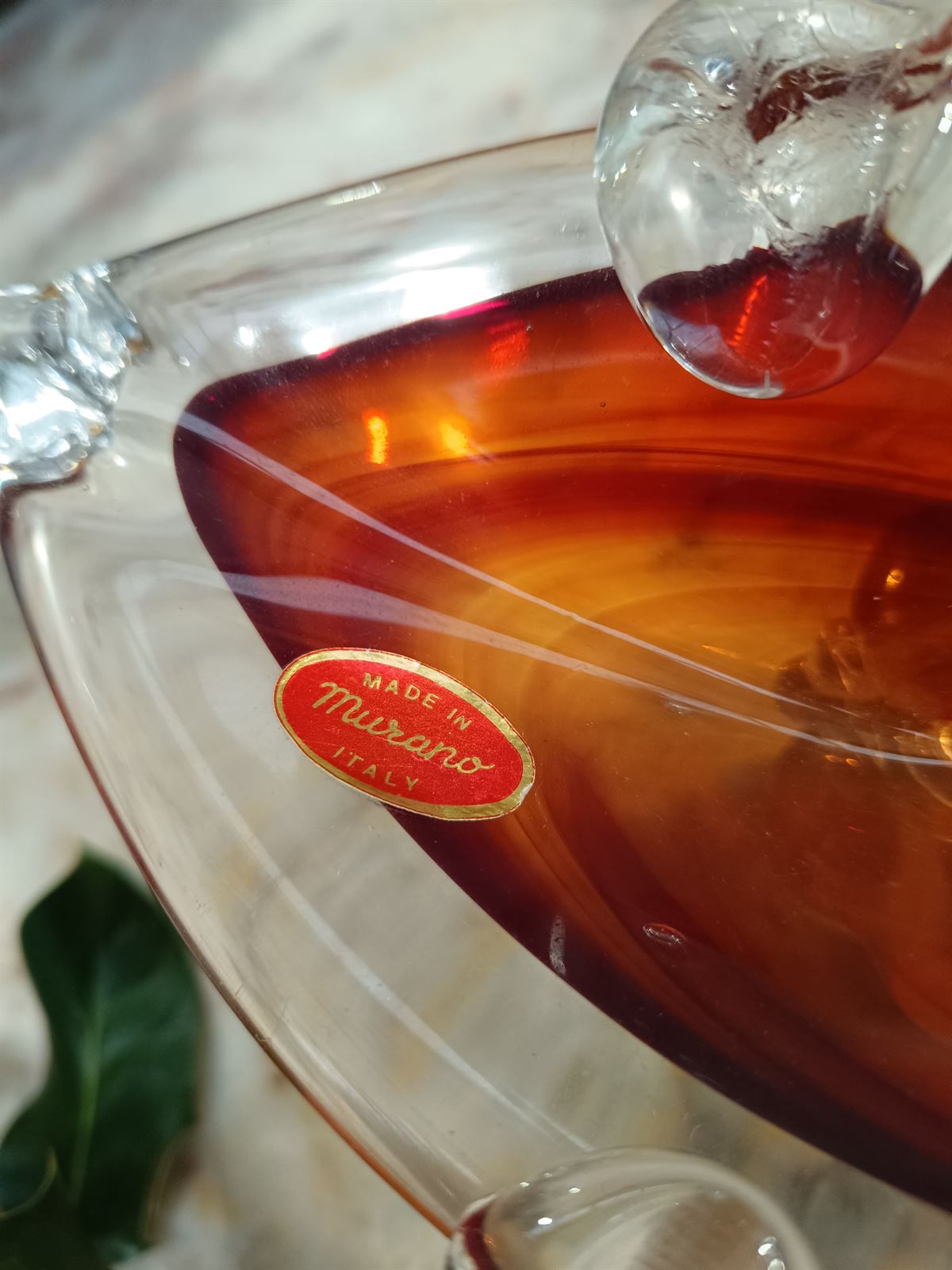 Figura cisne de cristal de Murano Italy - Imagen 5