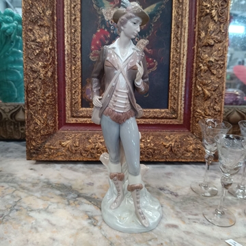 Figura Lladró caballero de porcelana - Imagen 1