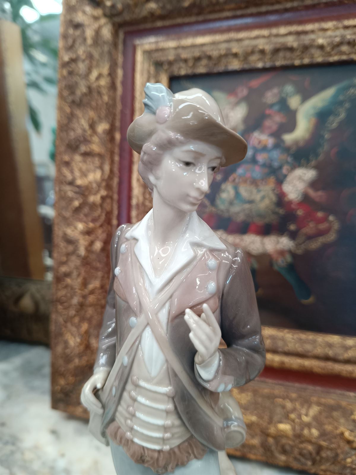 Figura Lladró caballero de porcelana - Imagen 2