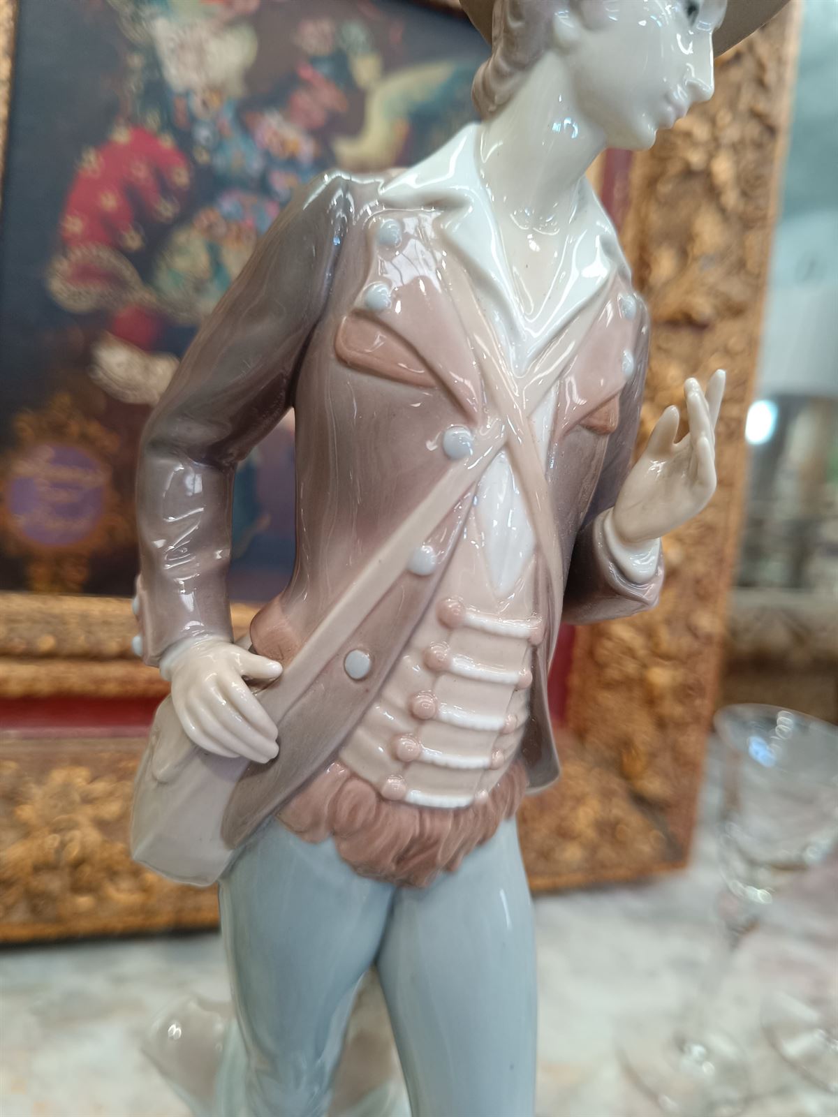 Figura Lladró caballero de porcelana - Imagen 3