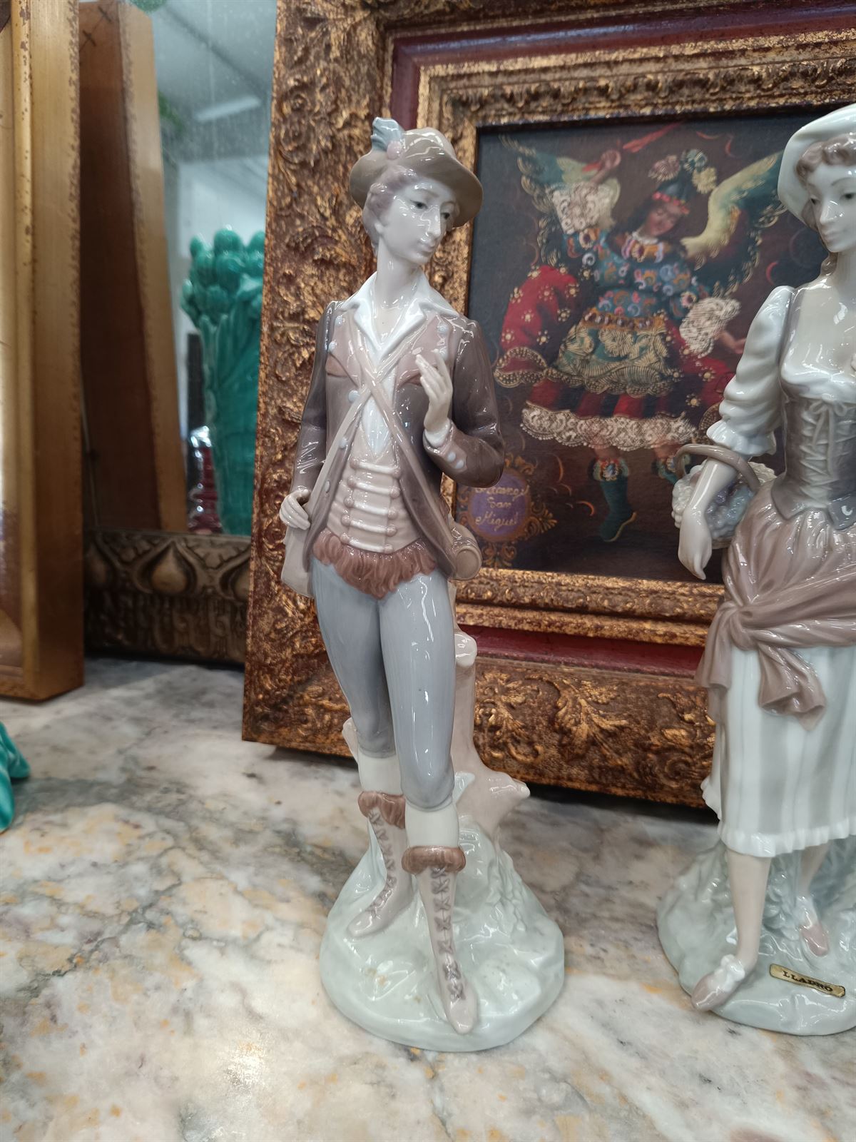 Figura Lladró caballero de porcelana - Imagen 4