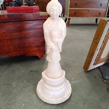 Figura oriental de alabastro - Imagen 1