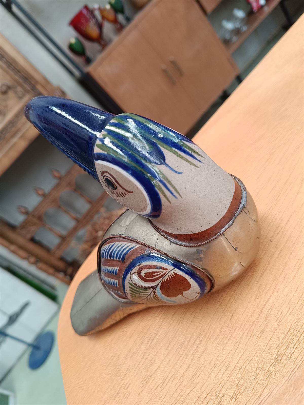 Figura tucán Tonala Pottery - Imagen 4
