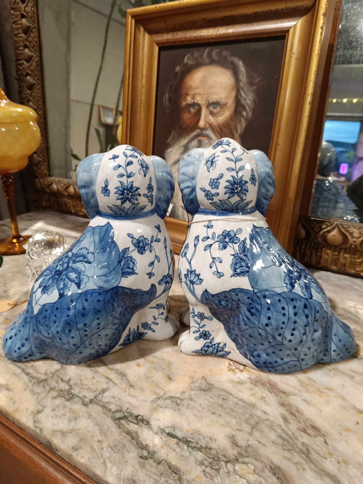 Figuras antiguas perros de cerámica - Imagen 5