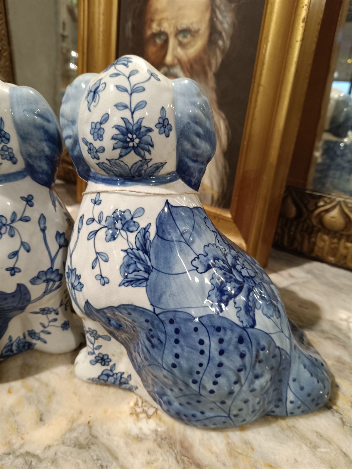 Figuras antiguas perros de cerámica - Imagen 7