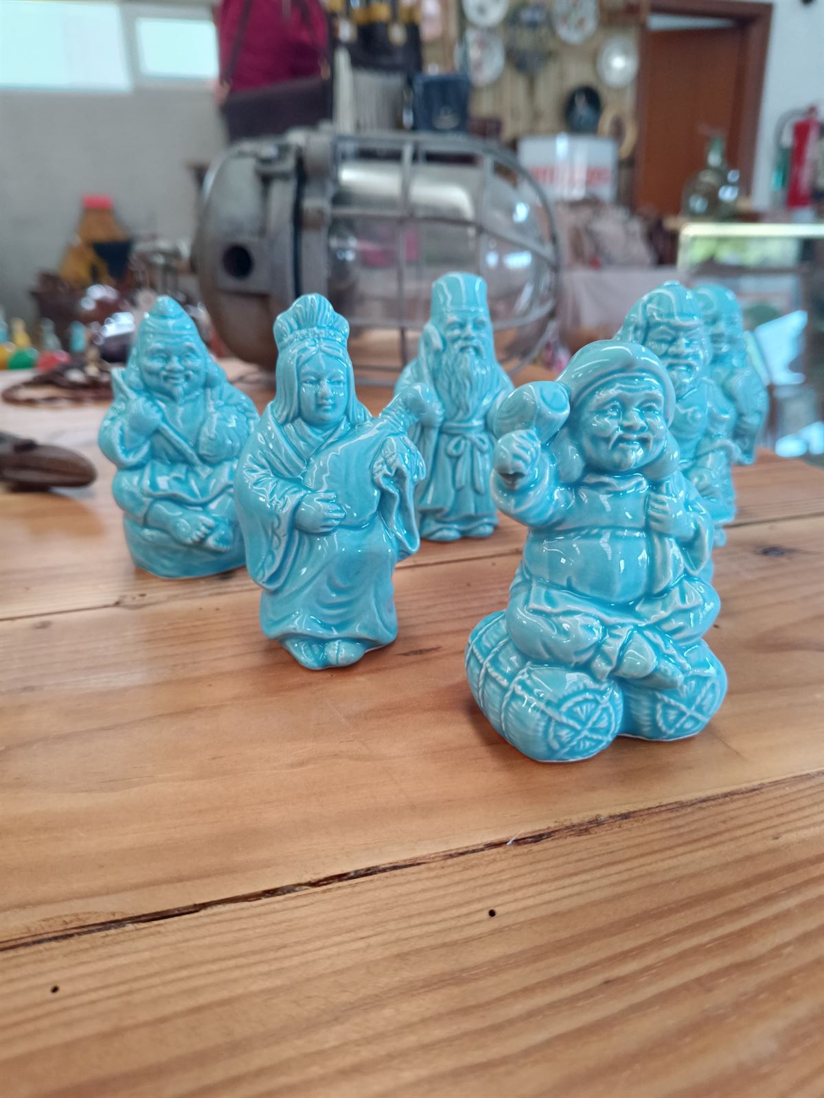 Figuras budas turquesa de la fortuna - Imagen 2