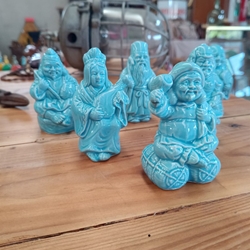 Figuras budas turquesa de la fortuna - Imagen 2