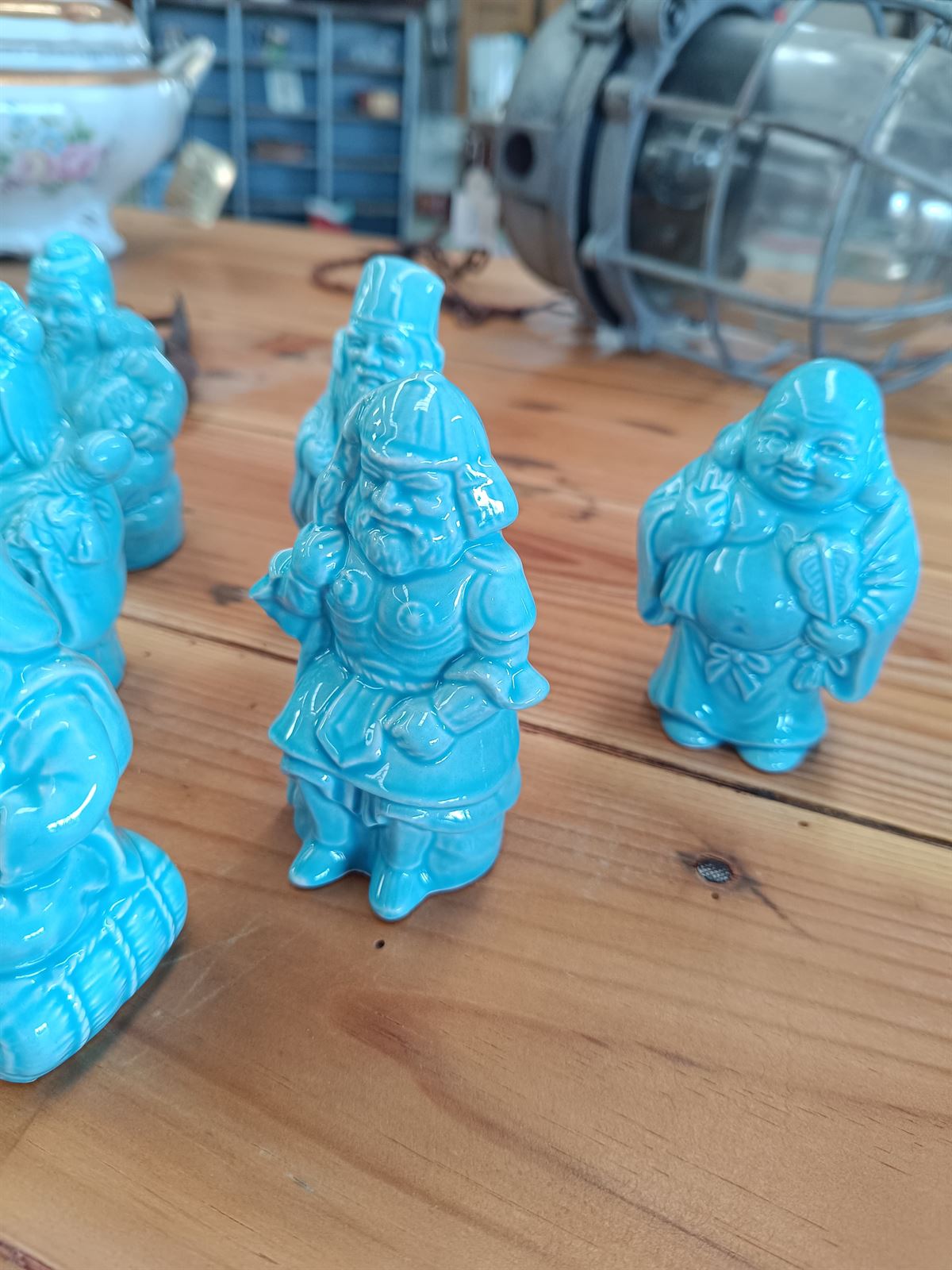 Figuras budas turquesa de la fortuna - Imagen 3