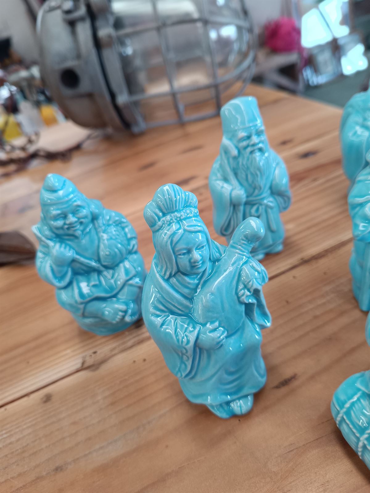 Figuras budas turquesa de la fortuna - Imagen 4