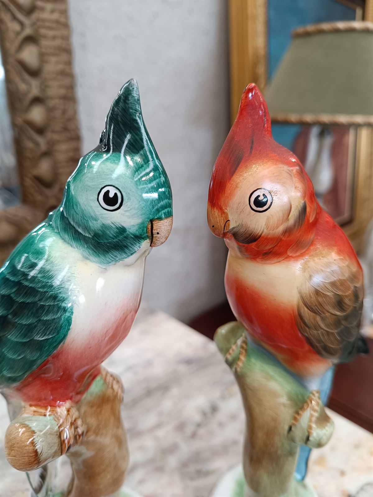 Figuras loros de cerámica - Imagen 2