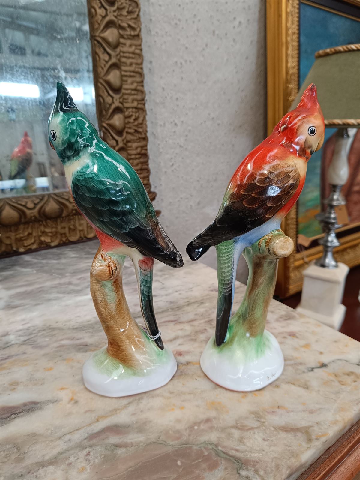 Figuras loros de cerámica - Imagen 3