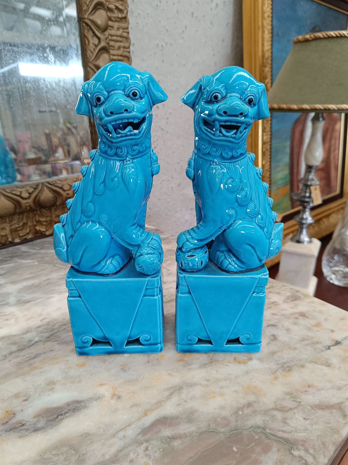 Figuras Perros Foo cerámica - Imagen 1