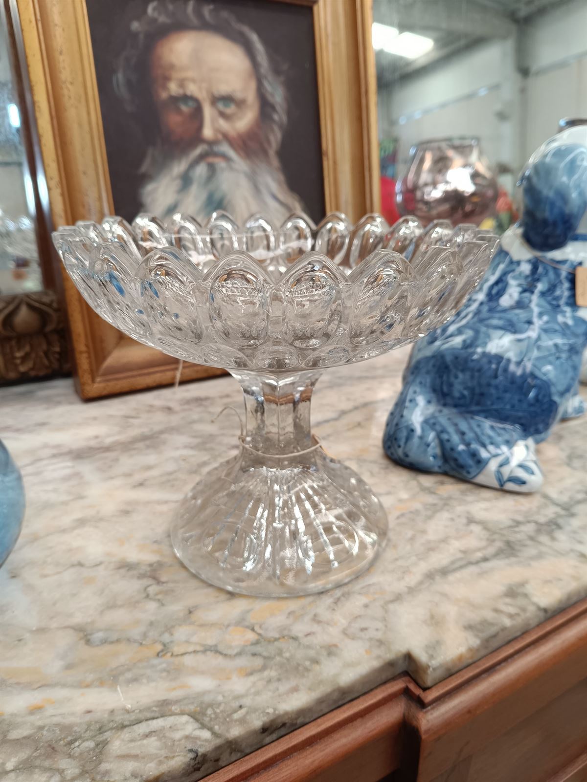 Frutero de cristal años 70 - Imagen 1
