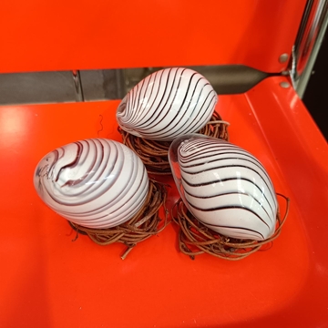 Huevos cristal de murano - Imagen 1