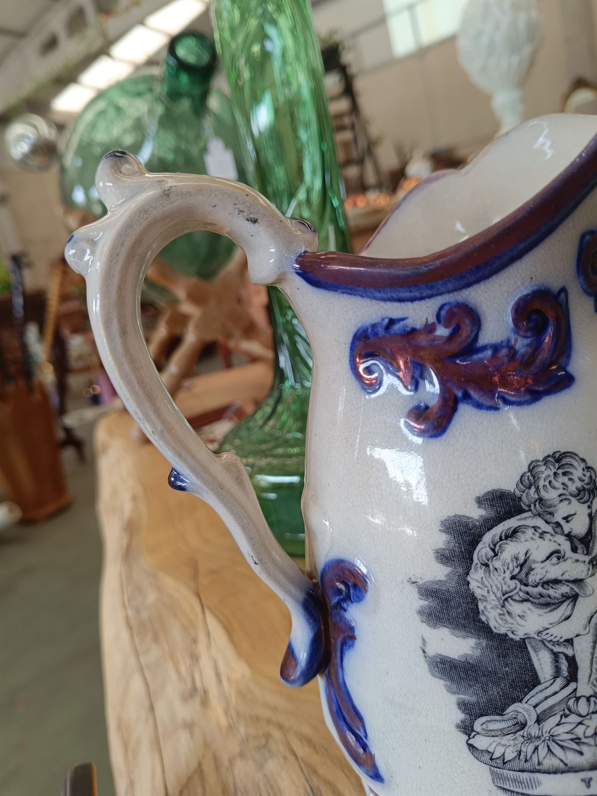 Jarra victoriana de cerámica - Imagen 8