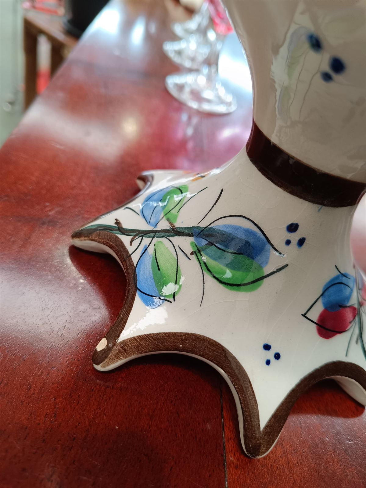 Jarrón cerámica pintado a mano - Imagen 4