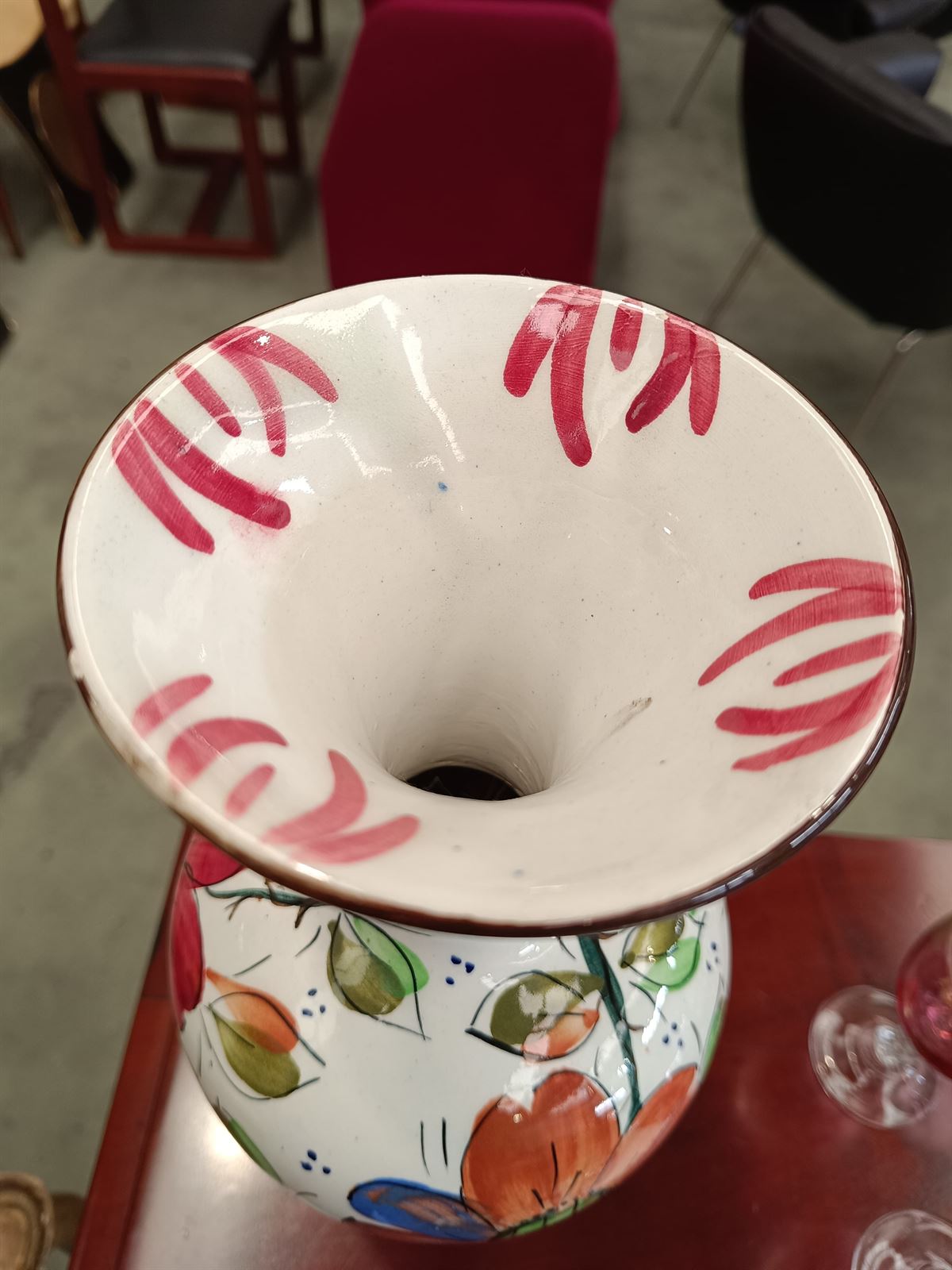Jarrón cerámica pintado a mano - Imagen 7