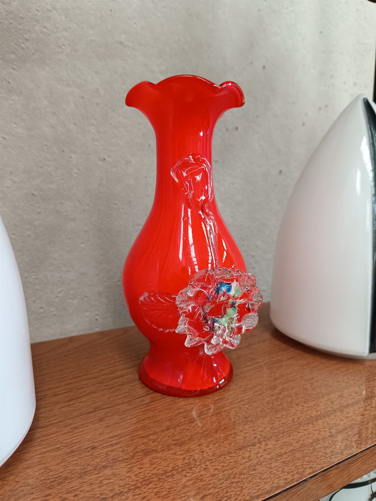 Jarrón cristal soplado años 70 - Imagen 2