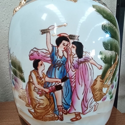 Jarrón de cerámica estilo Satsuma - Imagen 2