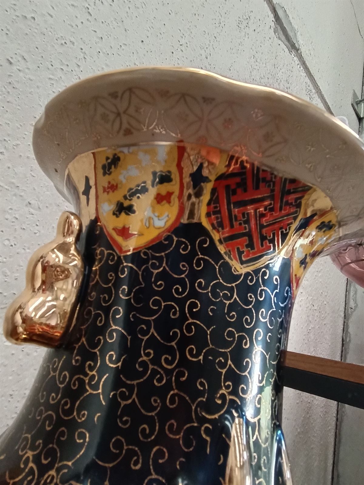 Jarrón de cerámica estilo Satsuma - Imagen 4