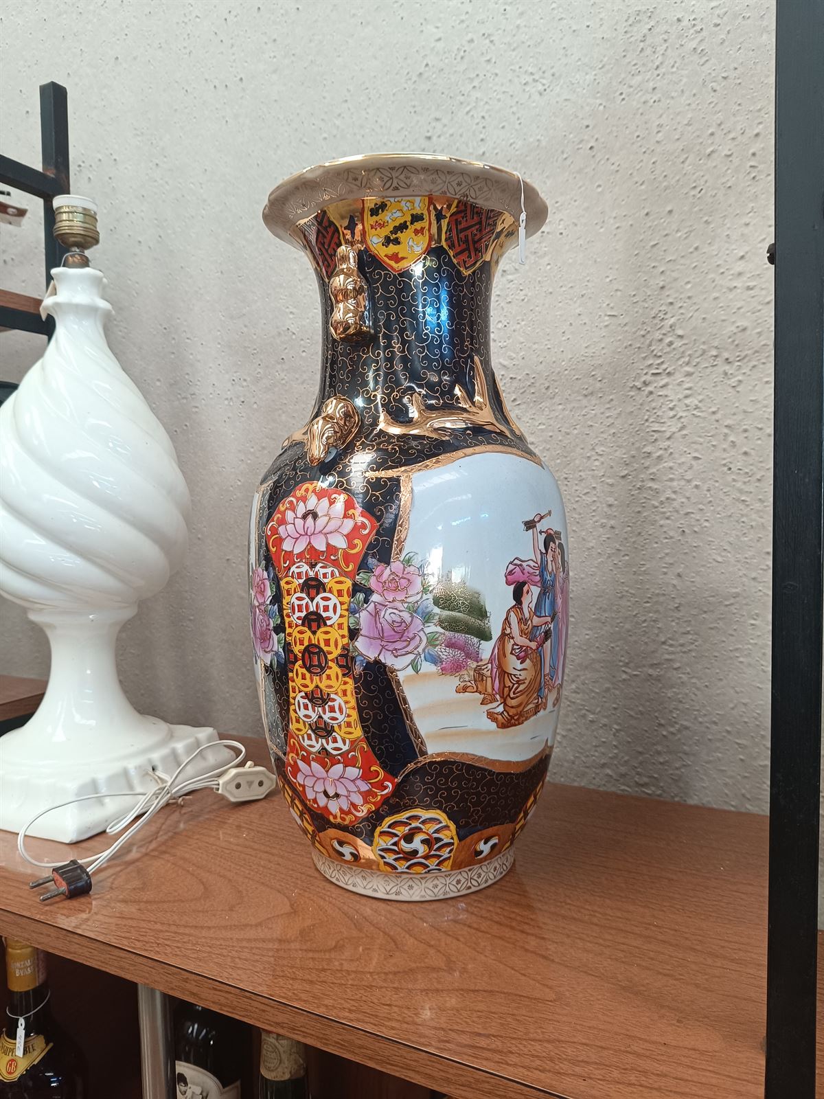 Jarrón de cerámica estilo Satsuma - Imagen 8