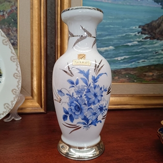 Jarrón de cerámica y plata de ley - Imagen 1