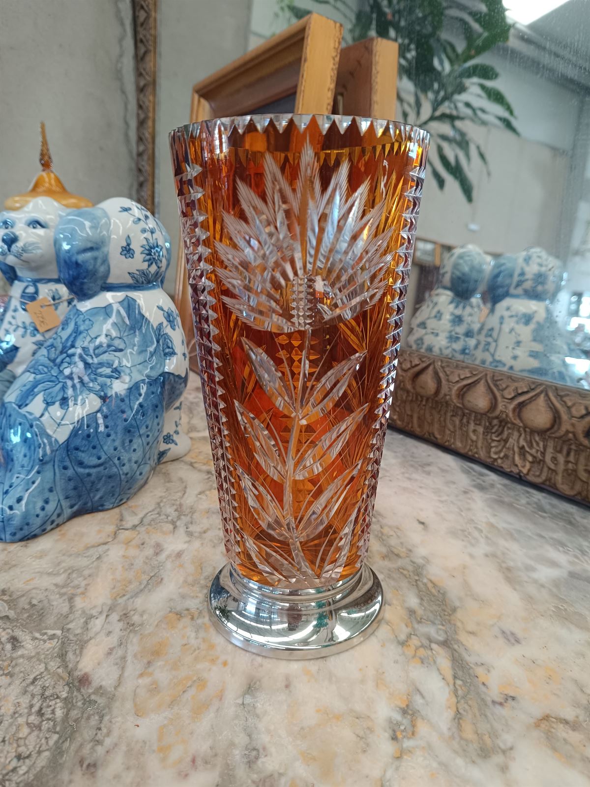 Jarrón florero de cristal de roca - Imagen 2
