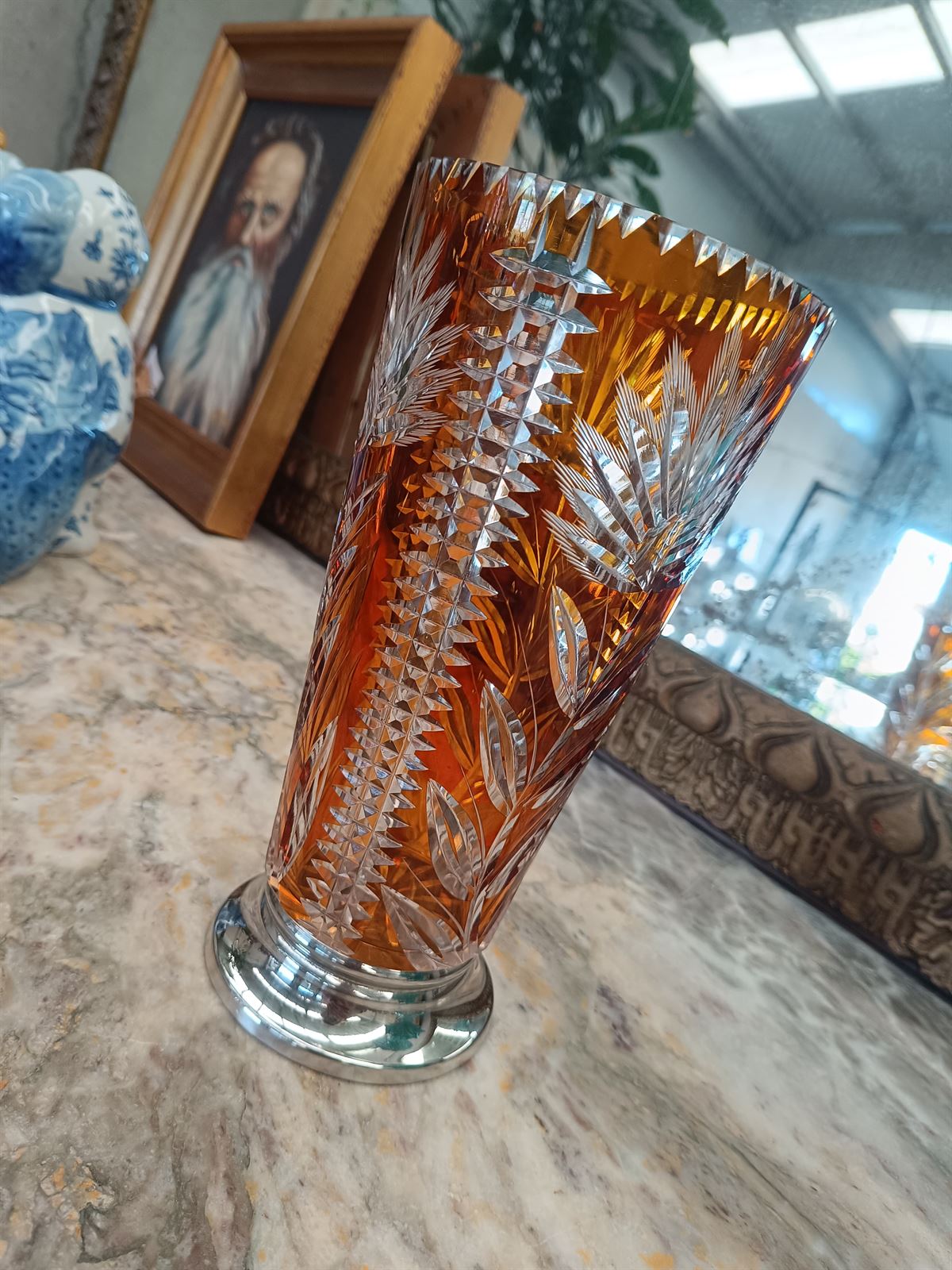 Jarrón florero de cristal de roca - Imagen 7