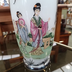 Jarrón florero japonés de opalina - Imagen 2