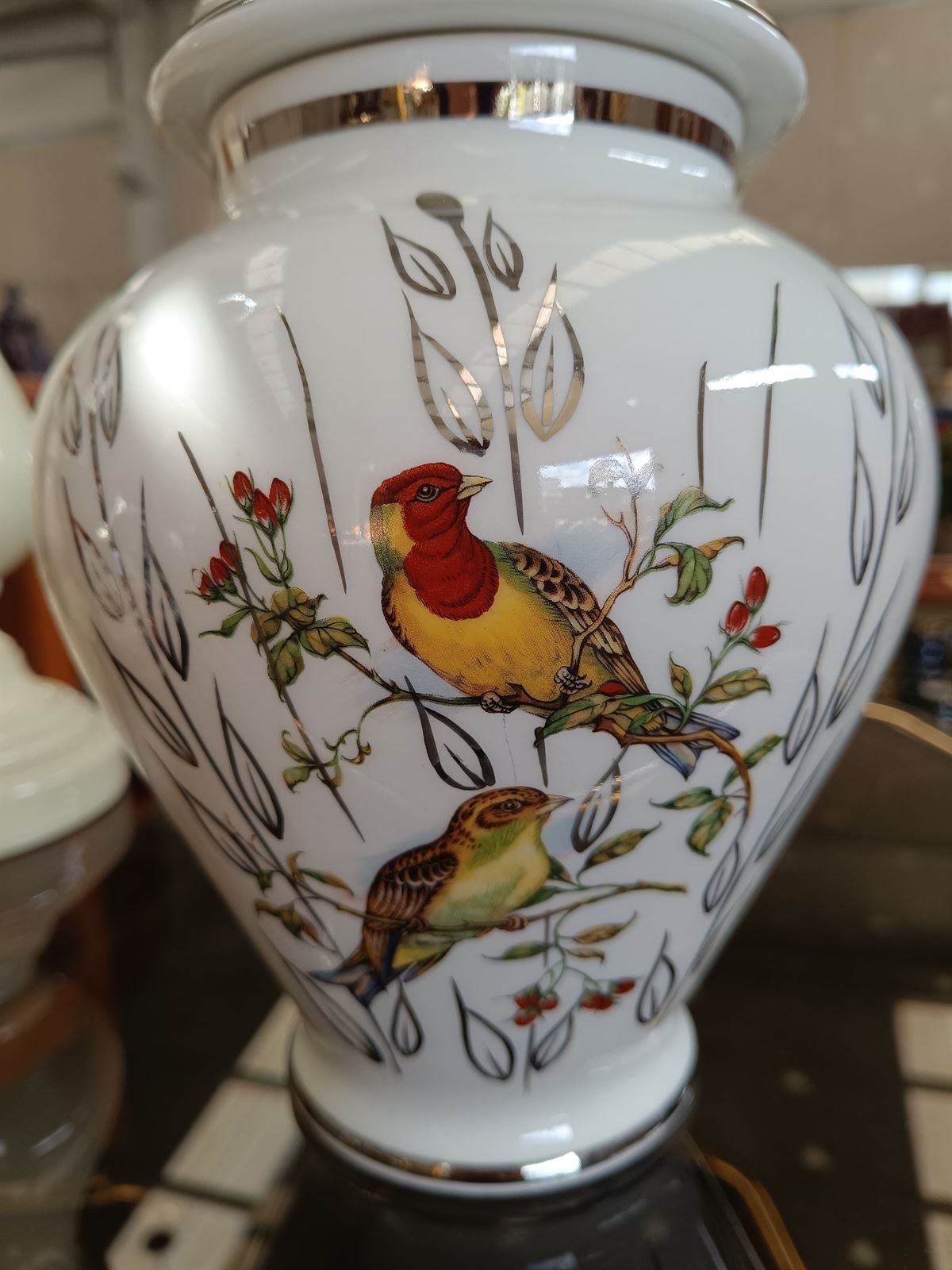 Jarrón tíbor de pajaritos - Imagen 2