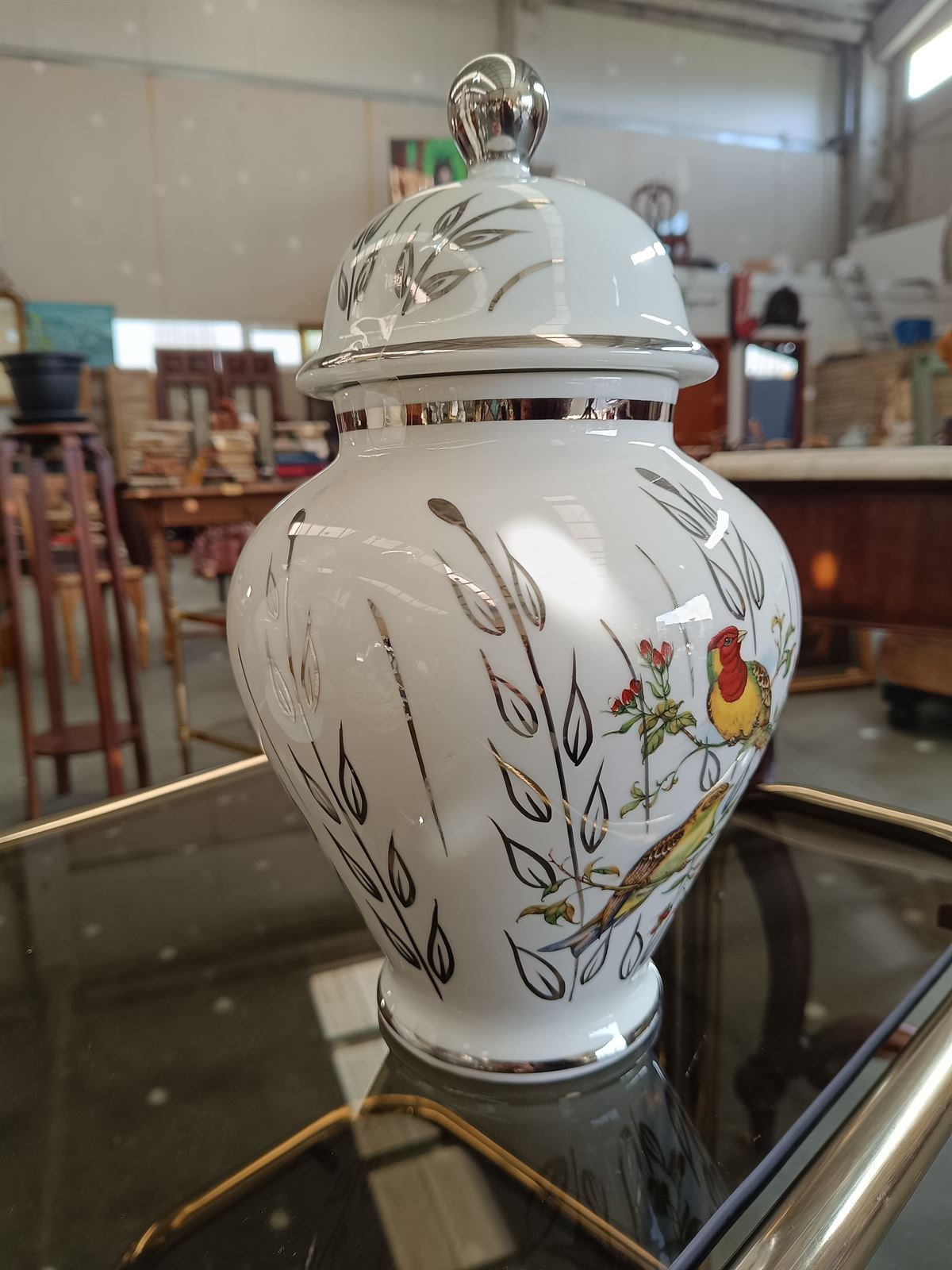 Jarrón tíbor de pajaritos - Imagen 3